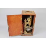 A Vintage Leitz Wetz Brass Microscope