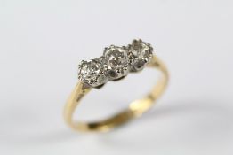 An 18ct Gold and Platinum Diamond Ring