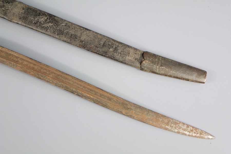 A Brass-Hilt 'Yatagan' Bayonet for the 1853 Enfield Rifle Musket - Image 2 of 4