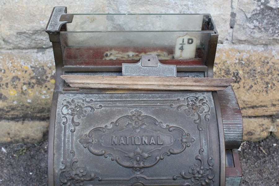 A Late Victorian Brass 'National' Cash Register - Image 4 of 9