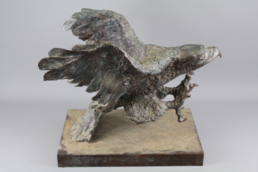 An Impressive Bronze Eagle Sculptue