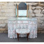 A "Dolly Varden" Kidney-shaped Dressing Table