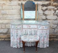 A "Dolly Varden" Kidney-shaped Dressing Table