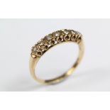 Antique 9ct Gold Diamond Ring