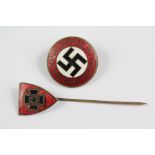 A WWII Era National Socialist Party Enamel Pin Badge