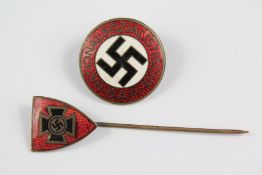 A WWII Era National Socialist Party Enamel Pin Badge