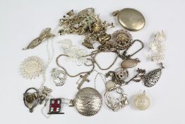 Miscellaneous Collection of Silver Jewellery