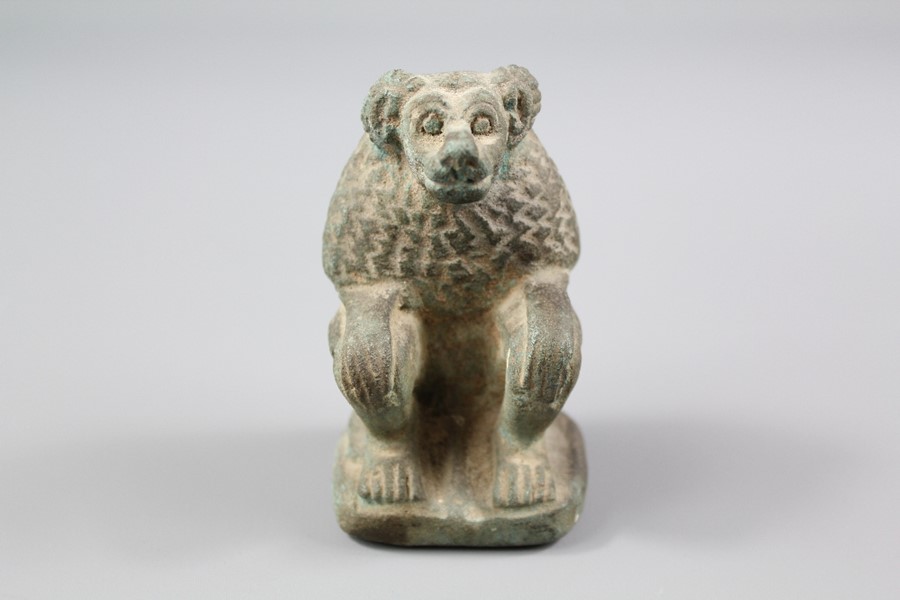 Antiquity - Stone Carving of a Seated Baboon