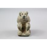 Antiquity - Stone Carving of a Seated Baboon