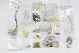 A Quantity of Silver Neck Chains