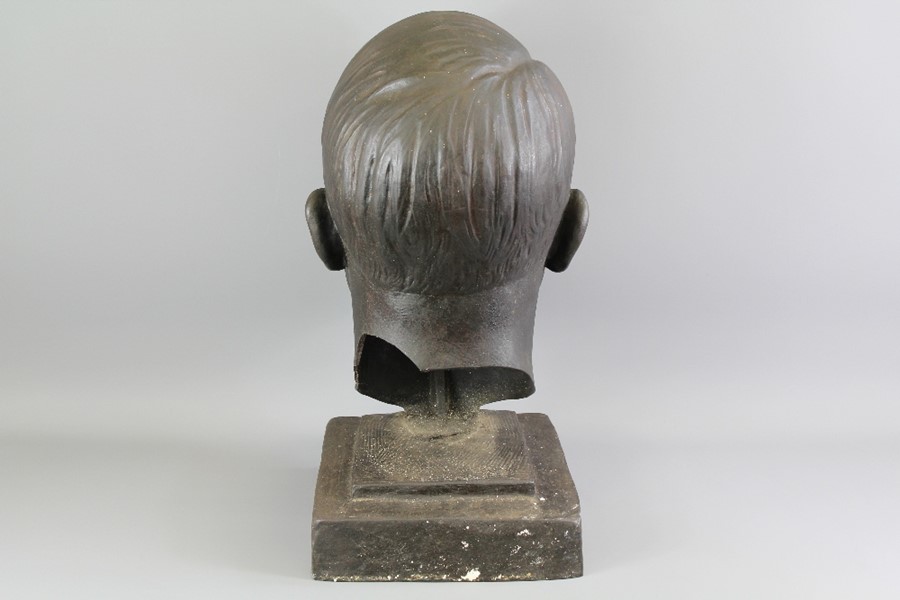 Ernst Seger (1868-1939) Monumental Cast Iron Bust of Adolph Hitler - Image 7 of 9