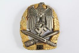 A Rare German WWII Era 75 General Assault Badge