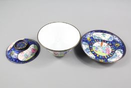 Chinese Enamel Trio