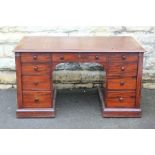 A Late Victorian Mahogany Desk