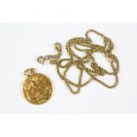 An Italian (417) 10 ct Gold Necklace