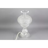 A Waterford Crystal Cut-glass Table Lamp