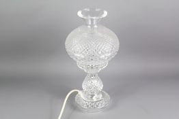 A Waterford Crystal Cut-glass Table Lamp