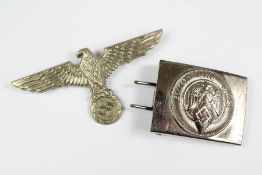 A German WWII Era Nazi Cap Badge