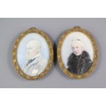 Two Edwardian Portrait Miniatures