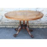 An Edwardian Mahogany Tilt-Top Breakfast Table