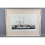 W.J. Huggins, Engraving Depicting Ships