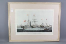 W.J. Huggins, Engraving Depicting Ships
