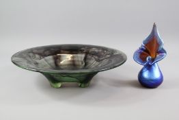 An Amethyst Studio Glass Fruit Bowl