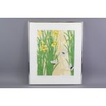 Terence Warren '79 Print of Daffodils and Butterflies