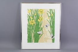 Terence Warren '79 Print of Daffodils and Butterflies