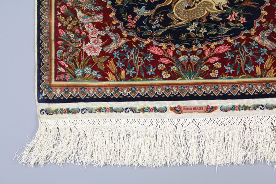 21st Century Ozipek Hereke Silk Carpet - Image 2 of 12