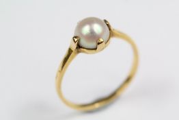 An Antique 18ct Pearl Ring