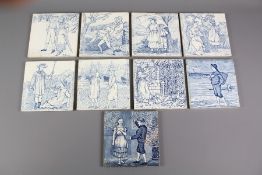 Josiah Wedgwood & Sons Blue and White Tiles