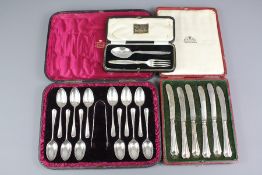 A Victorian Silver Tea Spoon Set