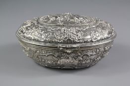A Continental Silver Embossed Trinket Box