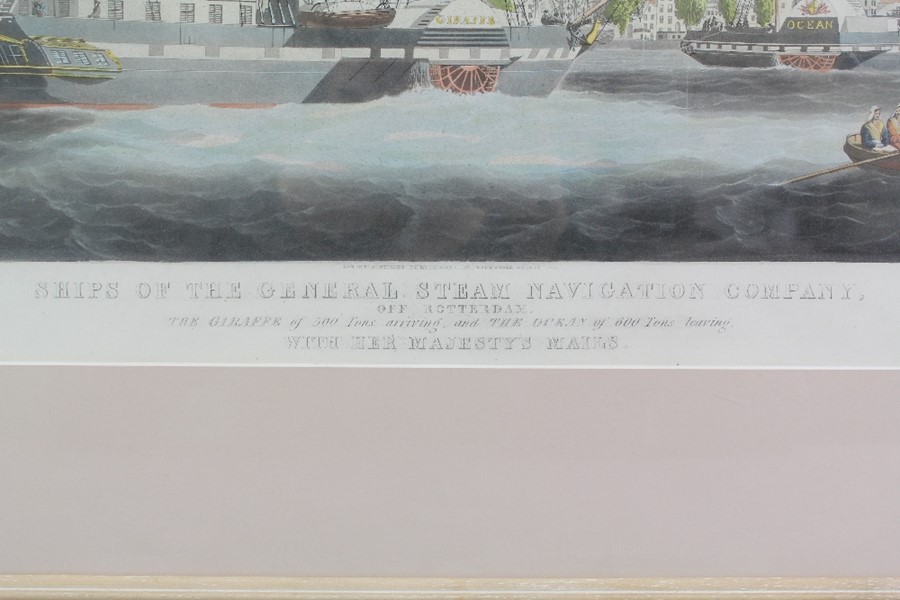 W.J. Huggins, Engraving Depicting Ships - Image 3 of 3