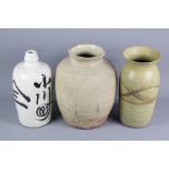 Three Studio Pottery Pots