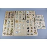 Seven Cards of Military Cap Badges