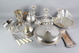 A Large Quantity of Silver Plate