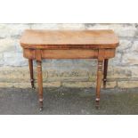 A Victorian Mahogany Card Table