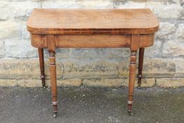 A Victorian Mahogany Card Table