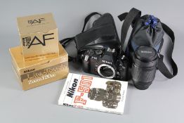 A F-501 AF Nikon Camera and Accessories