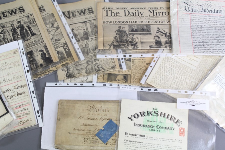 Late 19th and Early 20th Century Newspapers and Documents - Image 3 of 4