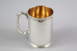 Two Silver Christening Mugs