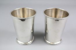 A Pair of Mexican Silver Goblets