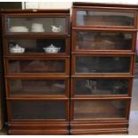 Two Mahogany Globe-Werneke Bookcases