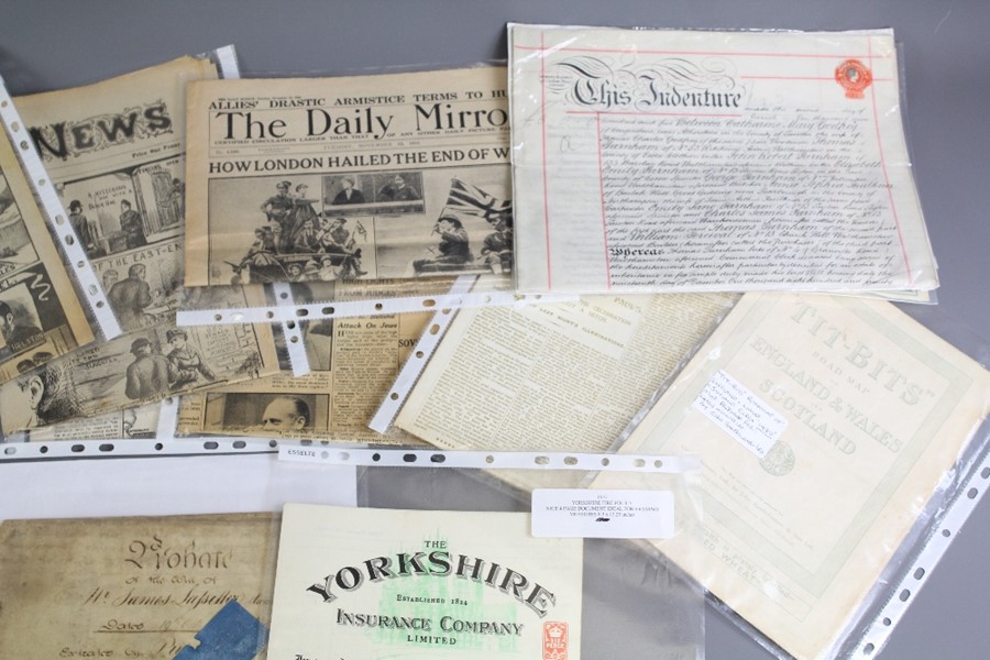 Late 19th and Early 20th Century Newspapers and Documents - Image 4 of 4