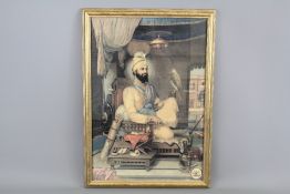 A Vintage Print of the Sikh Guru Gobindsingh