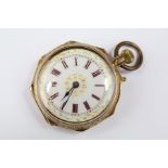 A Lady's 14ct Gold Self-Winding Open Faced Pocket Watch