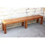 A Contemporary Solid Wood Bench