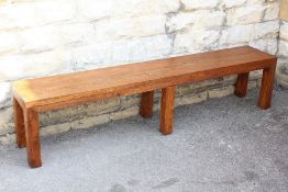 A Contemporary Solid Wood Bench